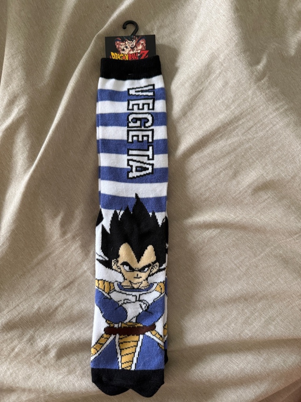 DragonBall Z Vegeta Crew Socks - Blue & White